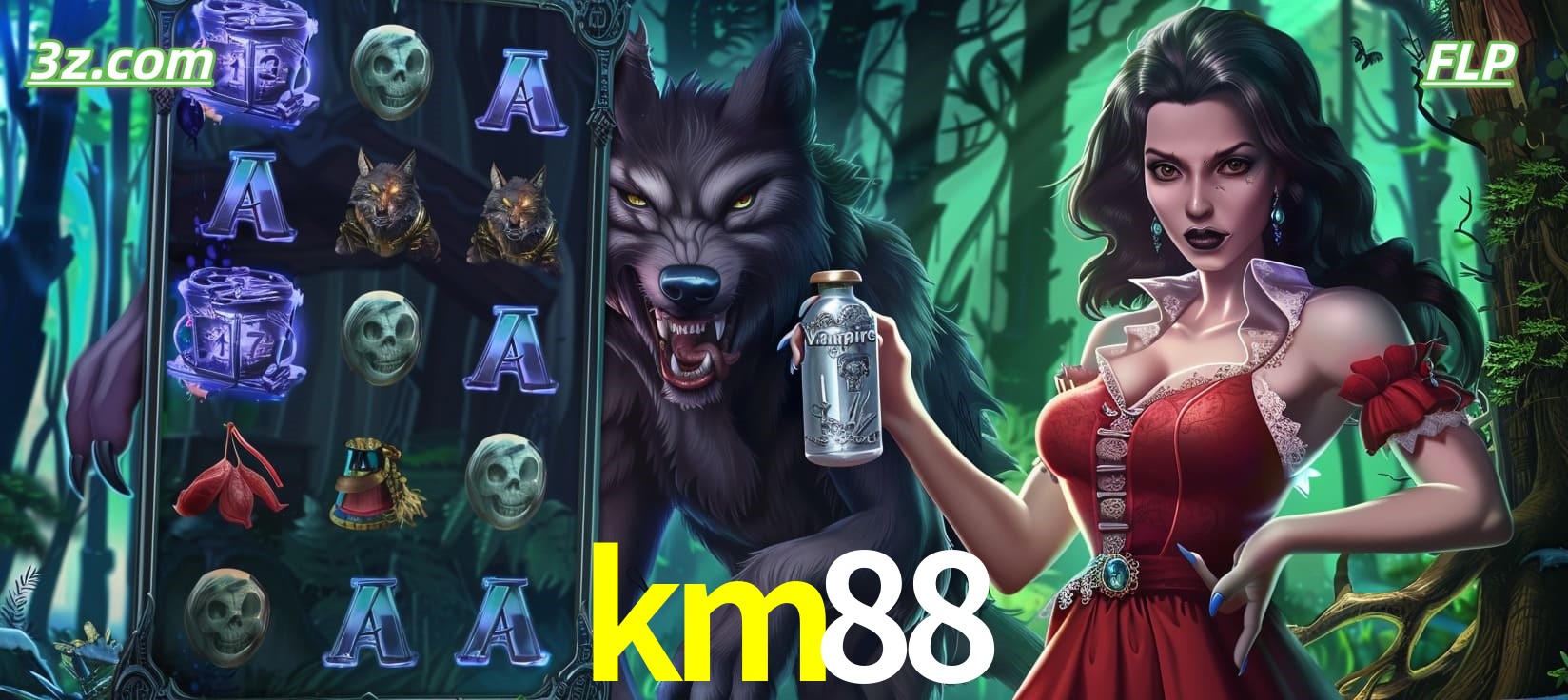 Slots online tema de lobisomem e vampira no km88 cassino Brasil