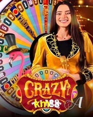 Crazy Time live game no km88 cassino com entretenimento ao vivo para jogadores do Brasil