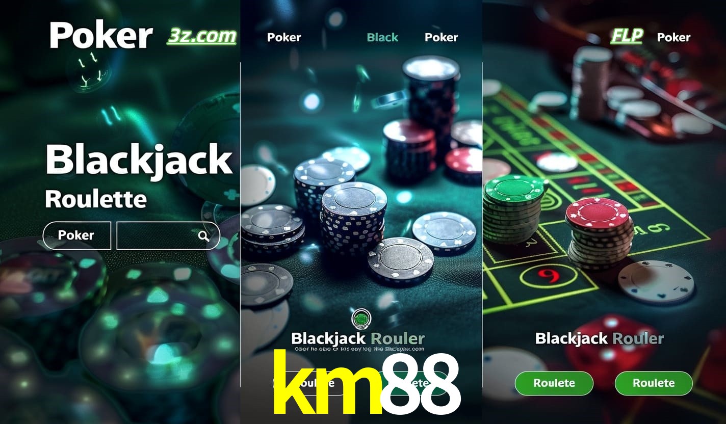 Cassino online km88 com Poker, Blackjack e Roleta ao vivo para jogadores do Brasil