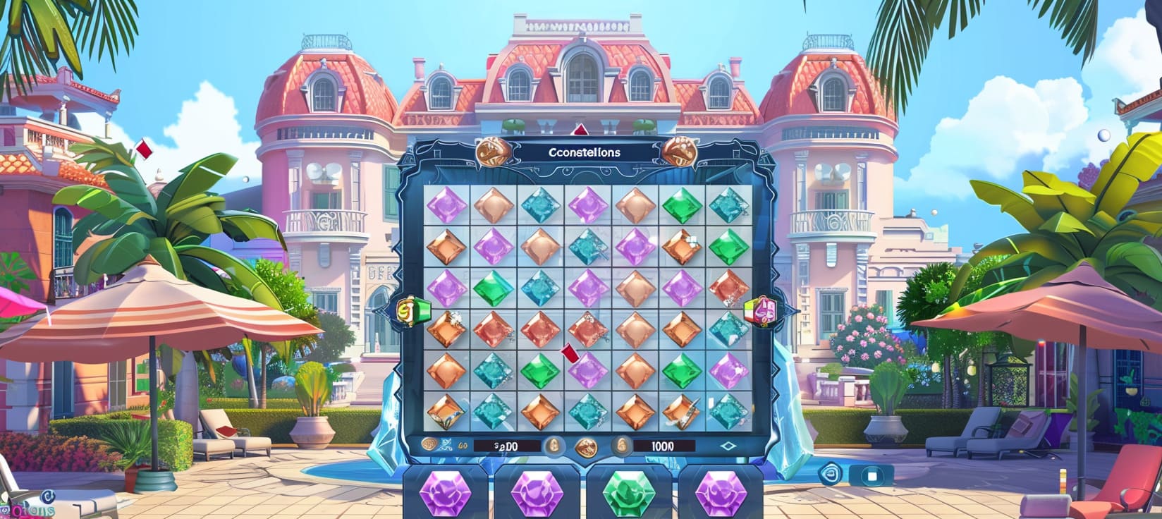 km88 Constellations slot game cassino online com pedras preciosas