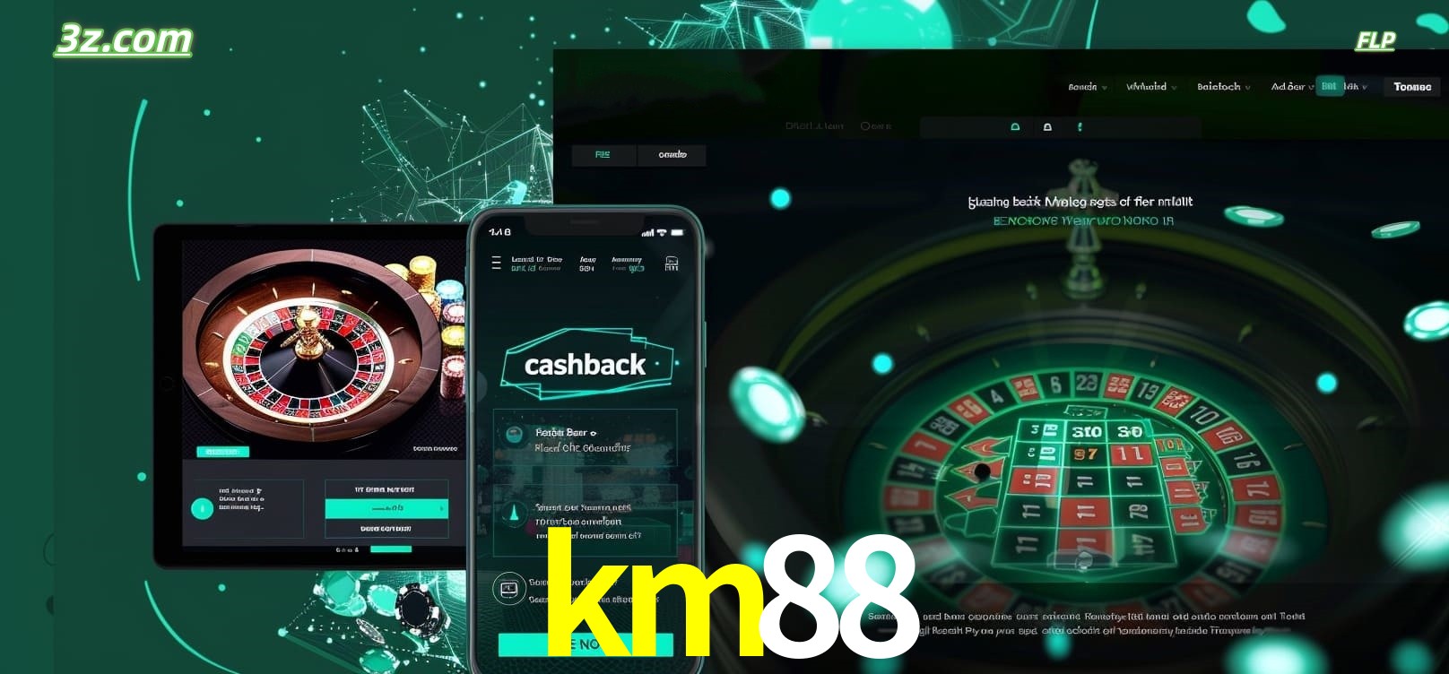 Jogue roleta em dispositivos móveis e desktop com km88
