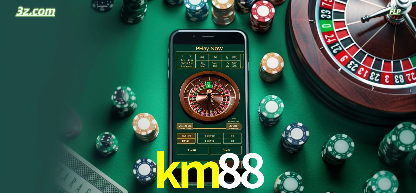 Roleta online no cassino km88 disponível em celular e computador